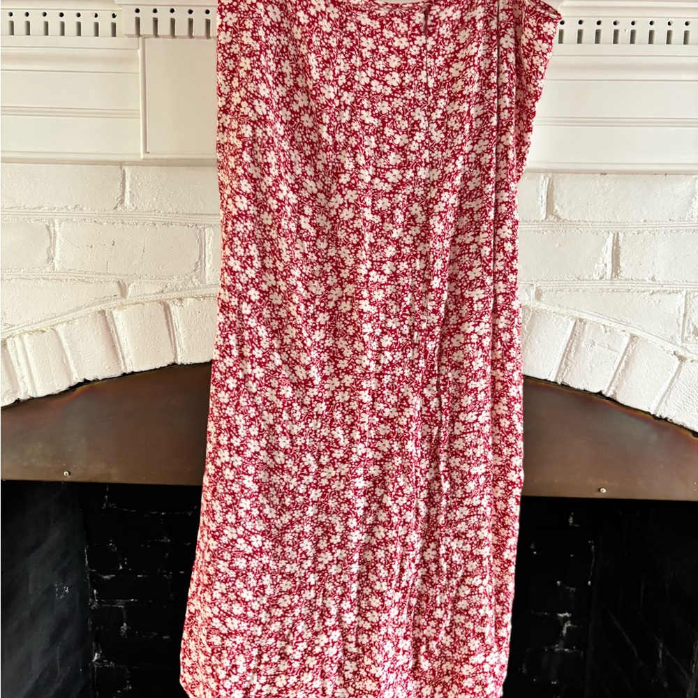 Reformation Floral Red Skirt sz 12